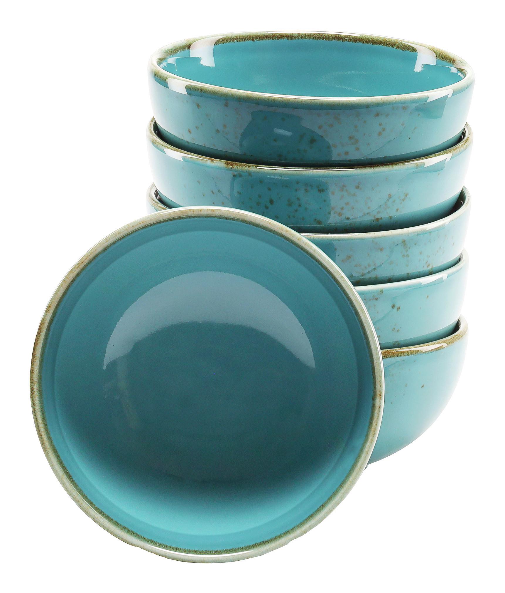 SADA MISIEK NA DIP NATURE COLLECTION - tyrkysová, Trend, keramika (11,5cm) - Creatable