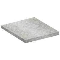 Arbeitsplatte Fasola - Grau, Trend, Holzwerkstoff (60/3/60cm) - MID.YOU