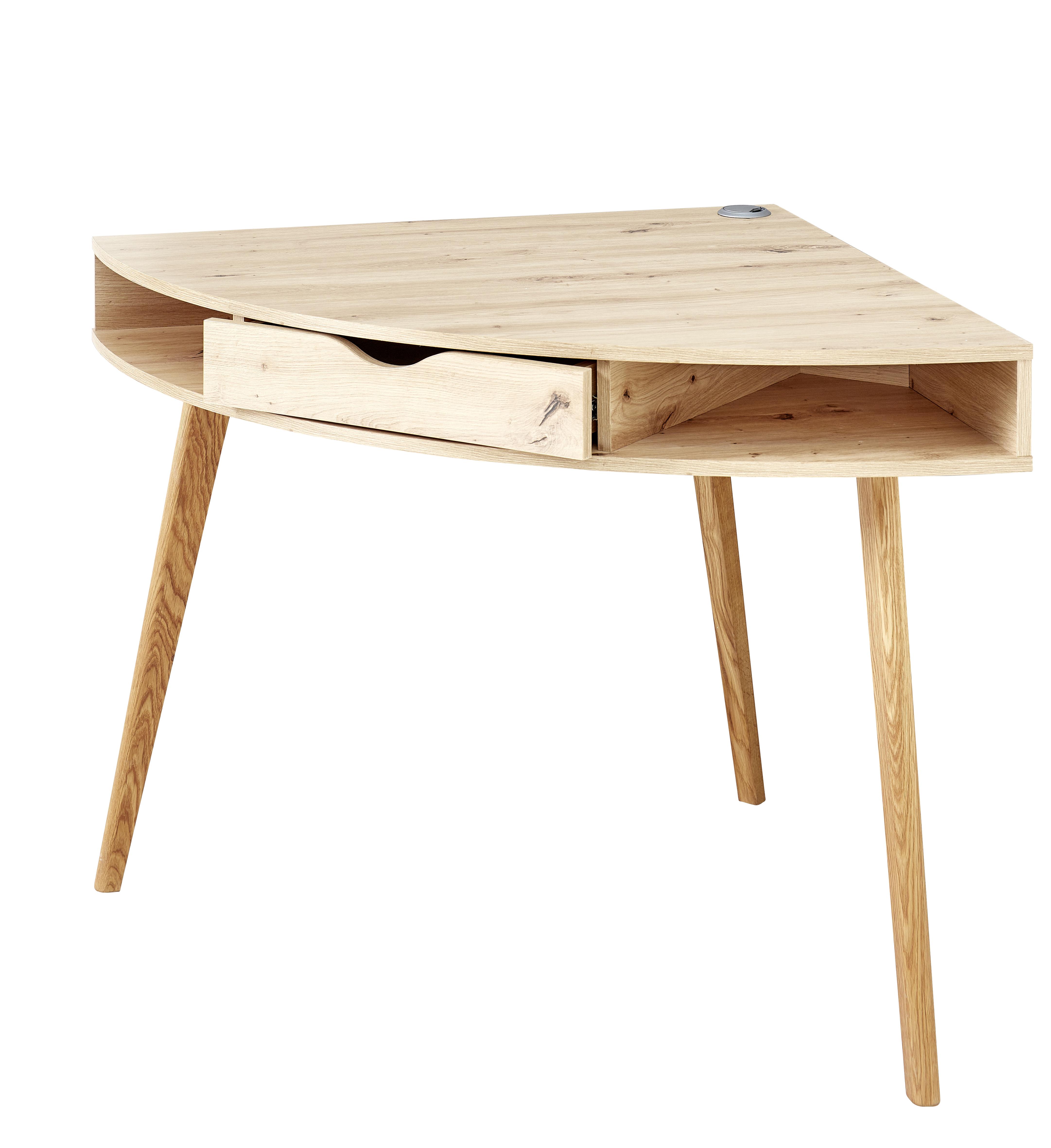Rohový Psací Stůl Erik Barvy Dubu - barvy dubu/dub artisan, Moderní, dřevo (90/76/90cm)