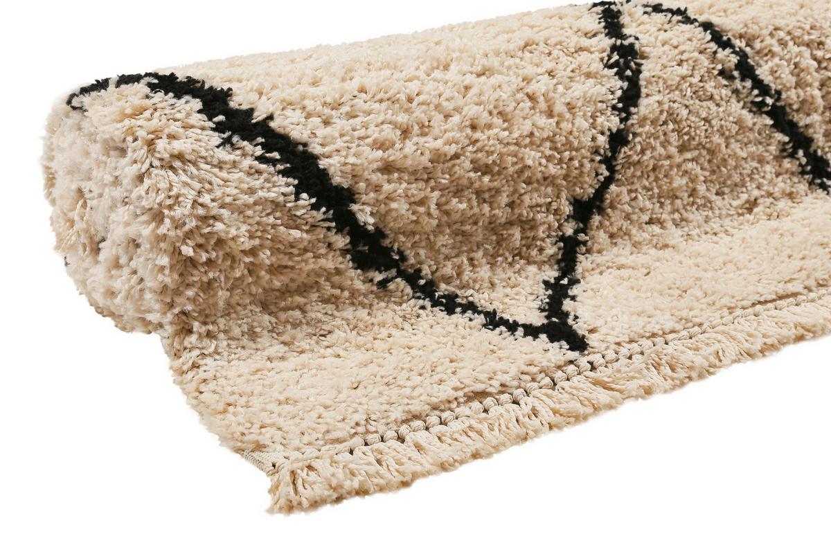 Hochflorteppich Studio Two - Beige, Design, Textil (200/200cm) - WECON HOME
