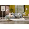 Ecksofa Hannah Hellgrau 170x252 Cm - Hellgrau/Schwarz, Design, Textil (170/252cm) - MID.YOU