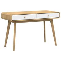 Schreibtisch Cassie Weiß/Eichefarben L: 120cm - Eichefarben/Weiß, Design, Holzwerkstoff (120/79/50cm) - MID.YOU