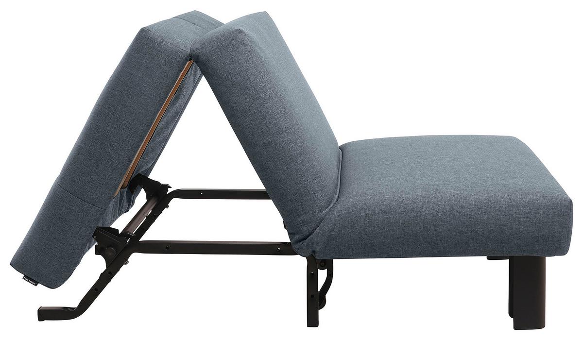 Schlafsessel Columbus Grau Inkl. Zierkissen - Schwarz/Grau, Design, Textil (85/85/100cm) - Max Winzer