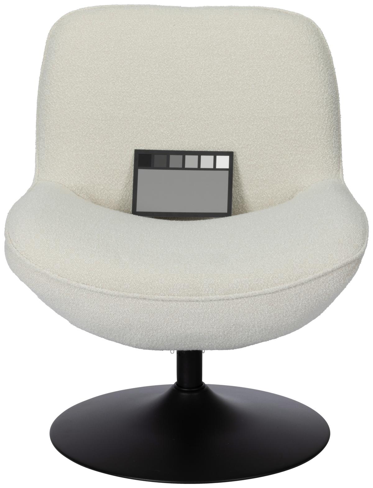 Relaxsessel Ramo Beige B: 69 cm - Beige/Schwarz, Basics, Textil/Metall (69/77/72cm) - Livetastic
