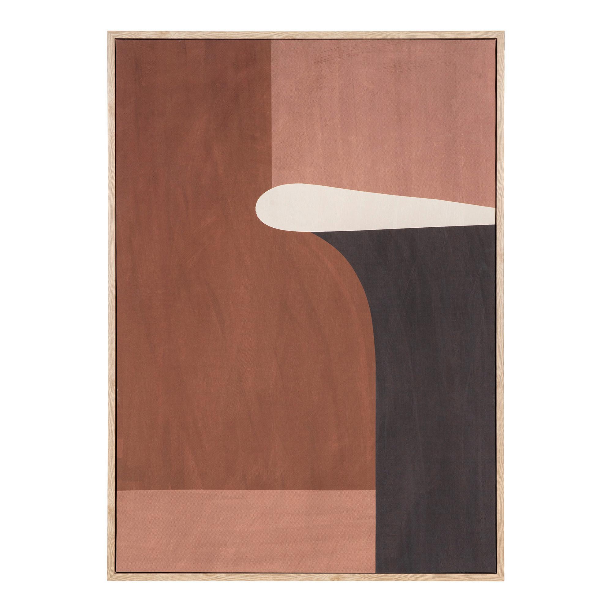 Bild Cape Braun Beige B: 50 cm - Beige/Braun, Design, Holz/Kunststoff (50/70/2.5cm)
