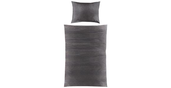 Bettwäsche Valeria - Anthrazit, MODERN, Textil (140/200cm) - Luca Bessoni