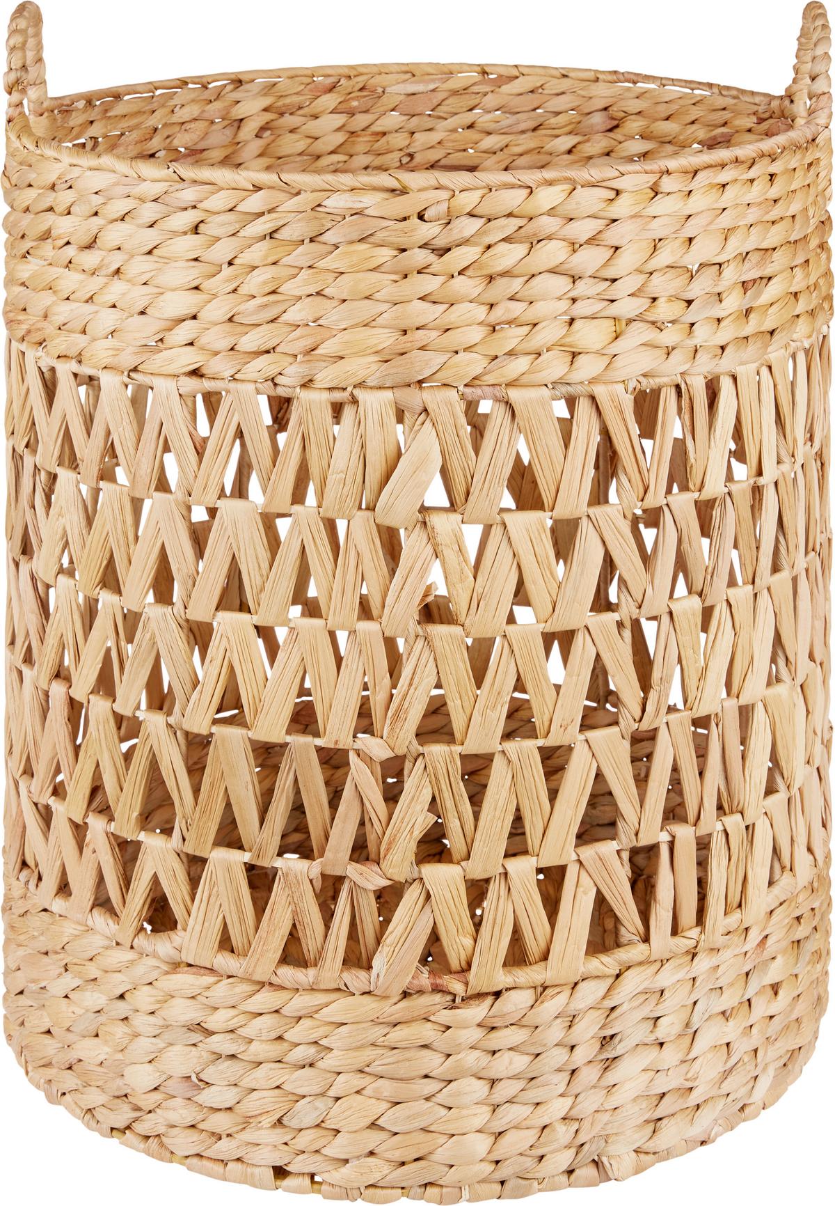Korb Jonathan - Naturfarben, KONVENTIONELL, Naturmaterialien/Metall (41/52cm) - Luca Bessoni