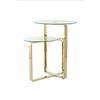 Beistelltisch Catrice Goldfarben B: 59 Cm - Goldfarben, Design, Glas/Metall (59/60/59cm) - Kayoom