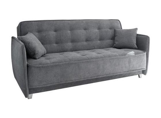 Schlafsofa Aron B: ca. 216 cm - Anthrazit/Silberfarben, MODERN, Holzwerkstoff/Textil (216/95/95cm) - Carryhome Schlafsofa Aron B: ca. 216 cm - Anthrazit/Silberfarben, MODERN, Holzwerkstoff/Textil (216/95/95cm) - Carryhome