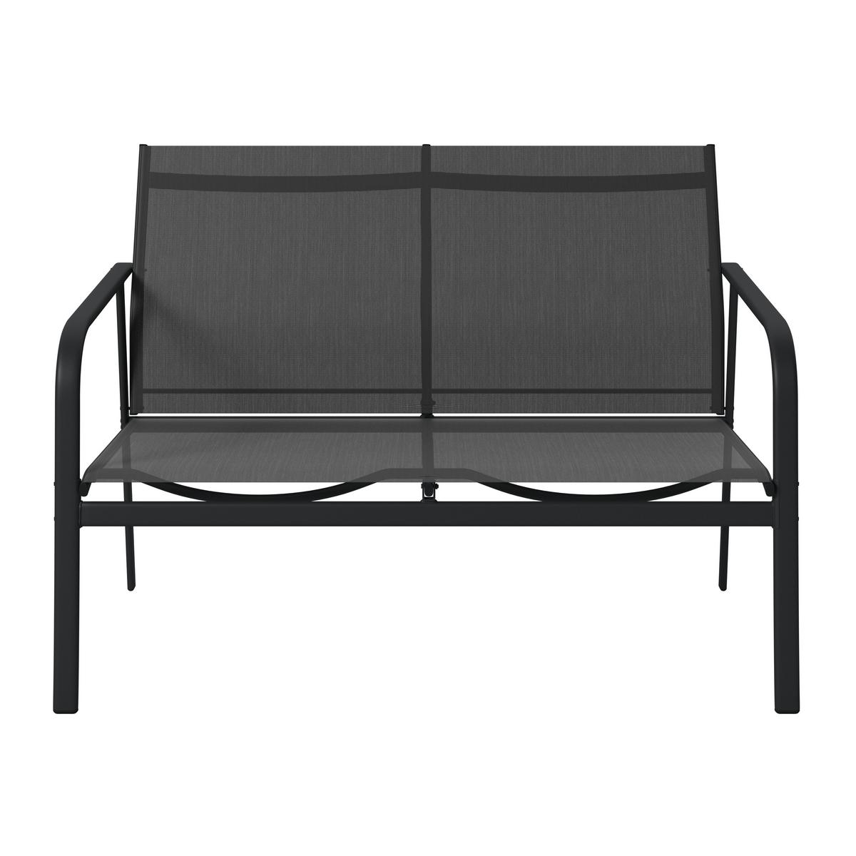 Loungegarnitur Helsinki - Dunkelgrau/Grau, MODERN, Glas/Textil - Luca Bessoni