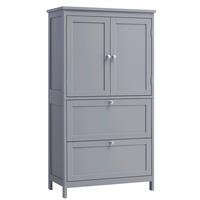 Midischrank Bathroom Cabinet - Grau, MODERN, Holzwerkstoff (60/110/30cm) - MID.YOU