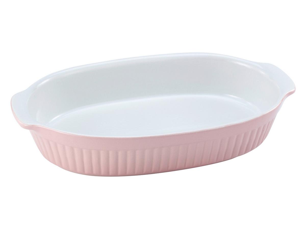 Auflaufform Keramik Classic L/b/h: Ca. 33,5/19/5 Cm - Rosa, KONVENTIONELL, Keramik (33,5/19/5cm) - Creatable