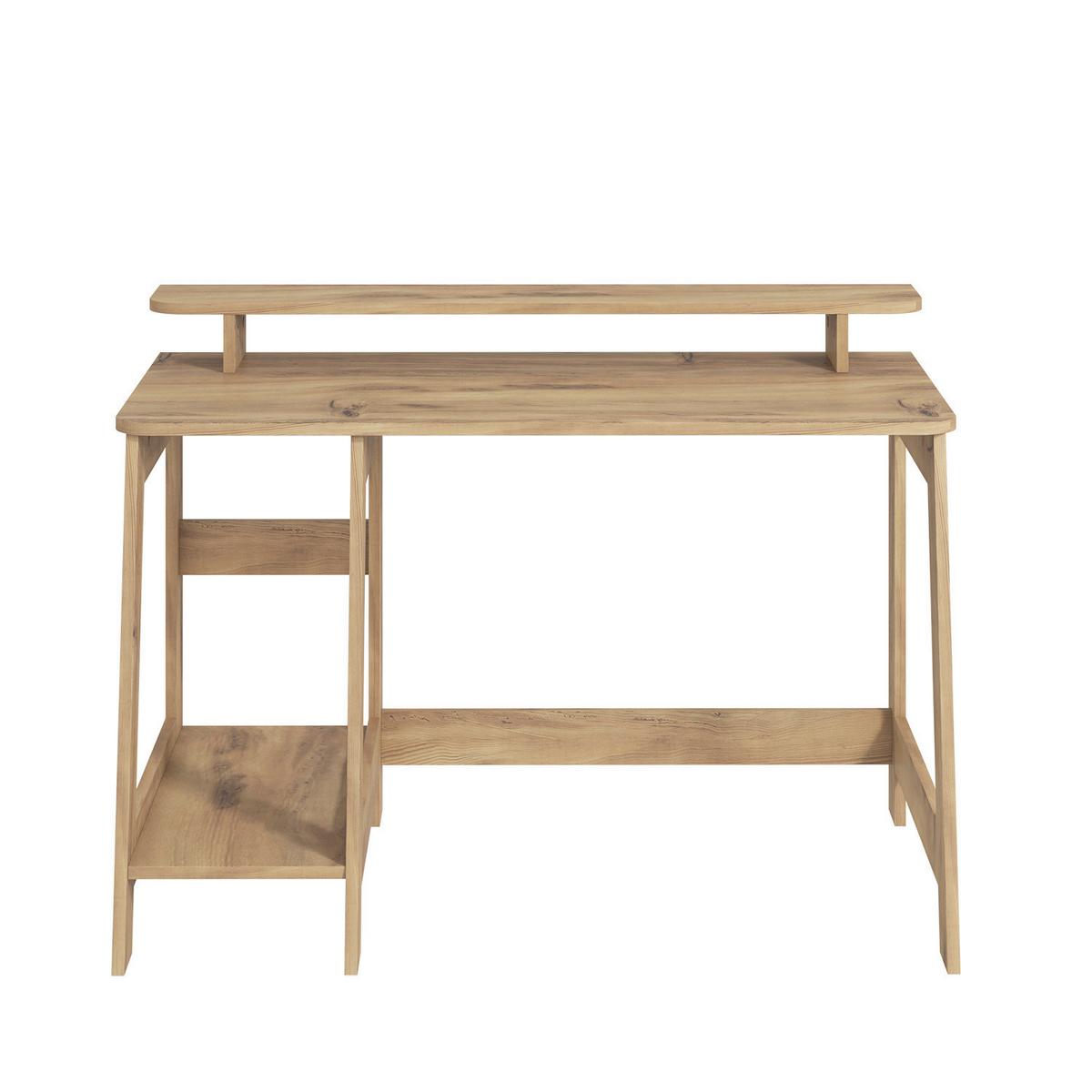 Schreibtisch Country Nussbaum Dekor L:120cm - Nussbaumfarben, Design, Holzwerkstoff (120/60/73cm) - Livetastic