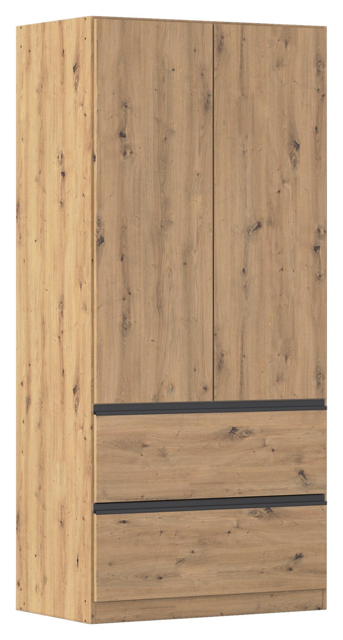 Drehtürenschrank Costa Eiche Artisan Dekor - Eiche Artisan, MODERN, Holzwerkstoff (91/197/54cm) - Rauch Möbel