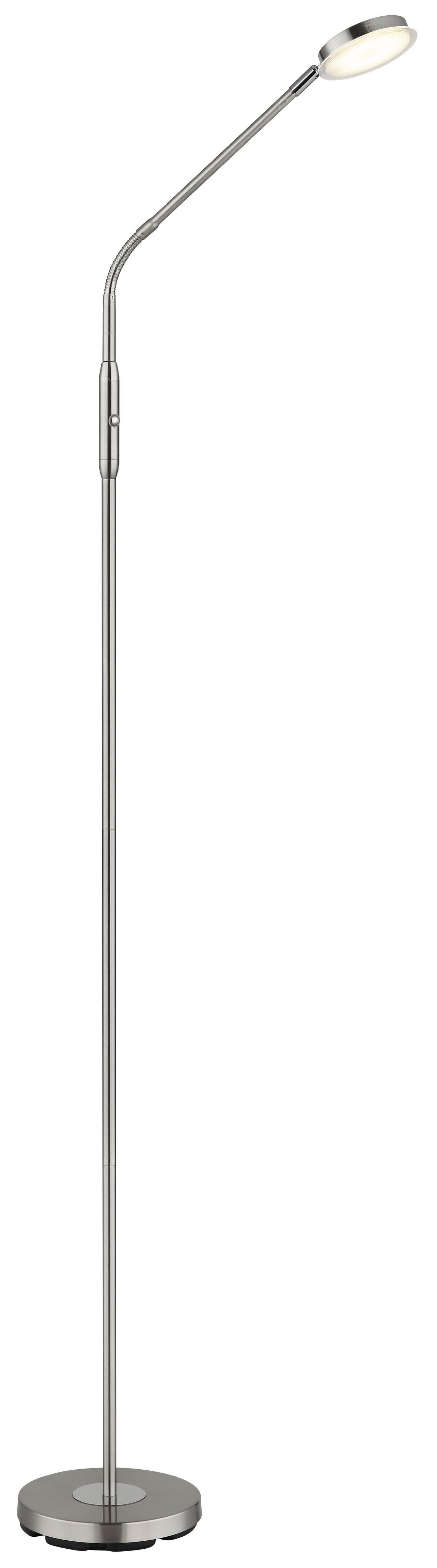 LED-STEHLEUCHTE Flexarm - Klar/Schwarz, Design, Kunststoff/Metall (52/20/173cm) - Globo