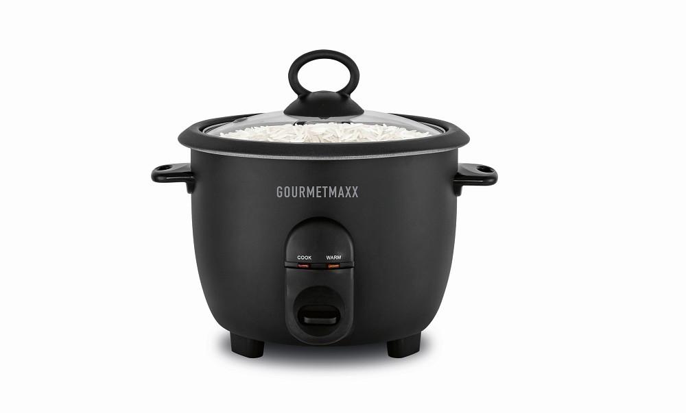 REISKOCHER 400W, 1 Liter Garraum - Schwarz, Basics, Glas/Kunststoff (24/25,5/24cm) - GOURMETMAXX