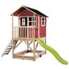 Stelzenhaus Mit Sandkiste Rot Exit Loft 500 - Limette/Rot, KONVENTIONELL, Holz (329/190/253cm) - EXIT Toys