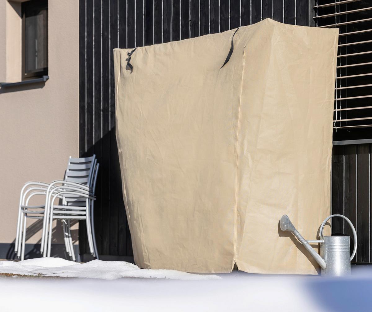 Schutzplane Easy Up XXL Naturfarben - Naturfarben, Basics, Kunststoff (200/180/70cm)