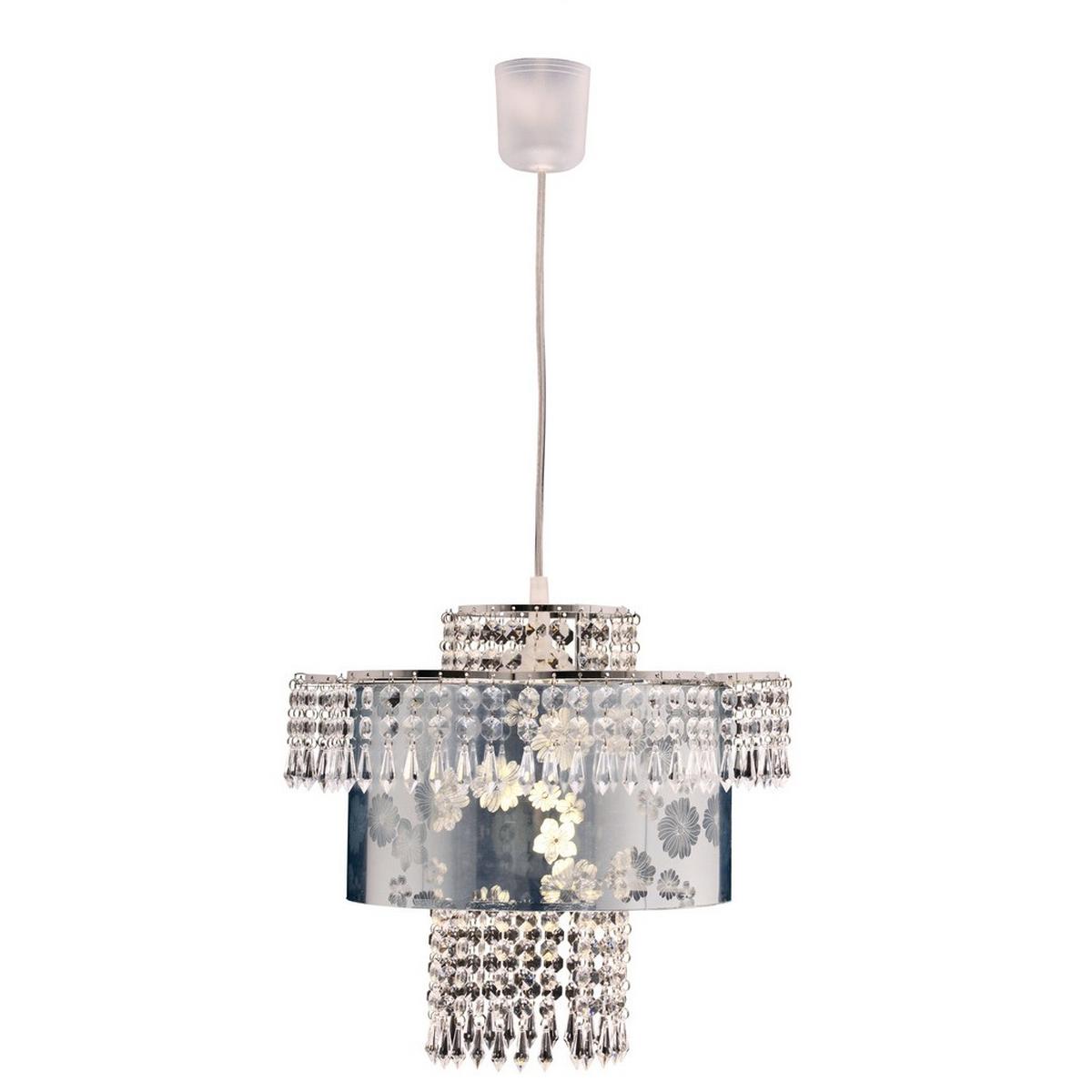 Hängeleuchte Fancy H: 155, 5 cm 1-Flammig - Chromfarben, Trend, Metall (32/155,5cm) - Näve