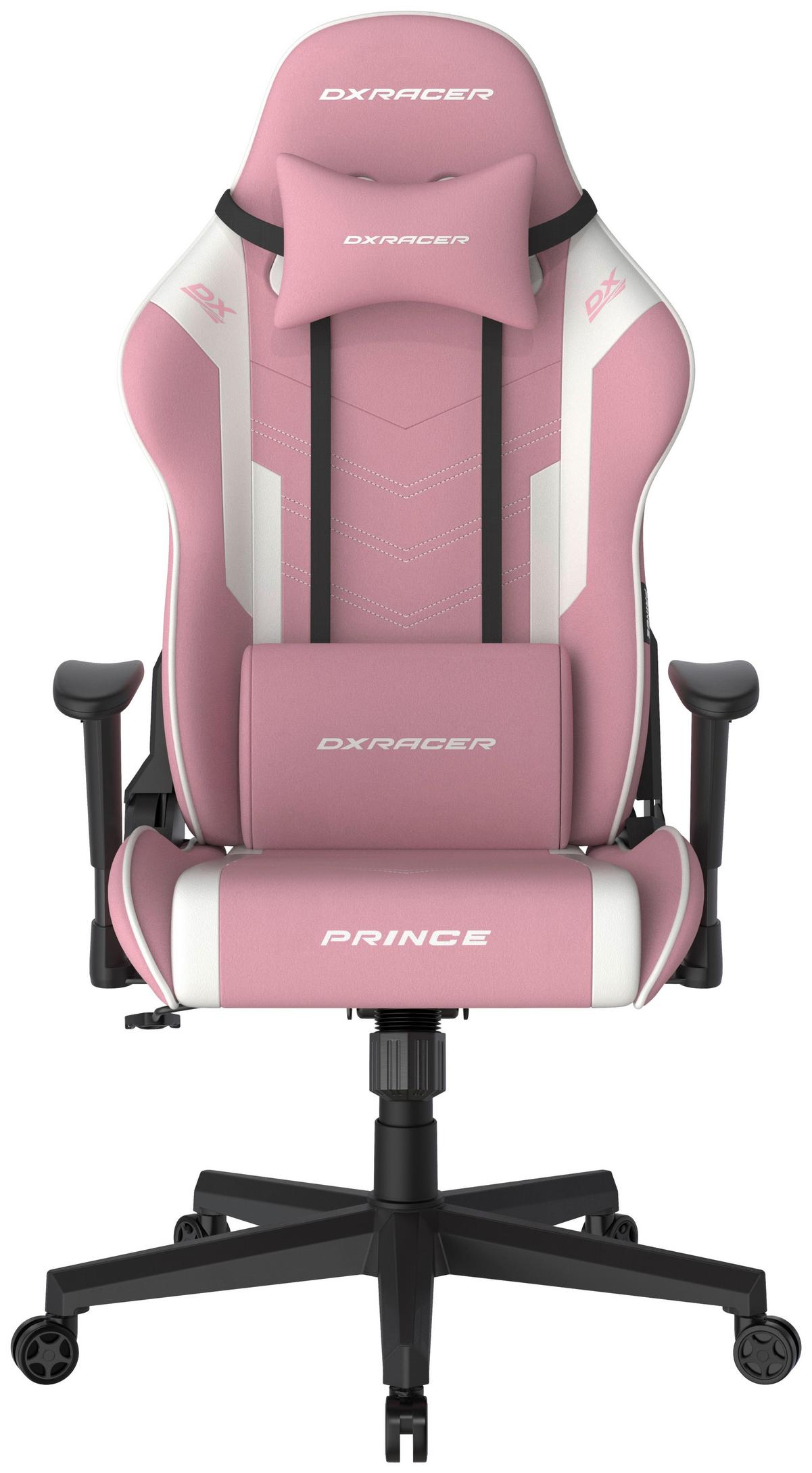 HERNÍ ŽIDLE PRINCE - bílá/pink, Moderní, textil/plast (67/126/67cm) - Dxracer