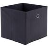 Faltbox Cubi New Kord Grau 30x30x30 Cm Mit Griffloch - Grau, MODERN, Karton/Textil (30/30/30cm)
