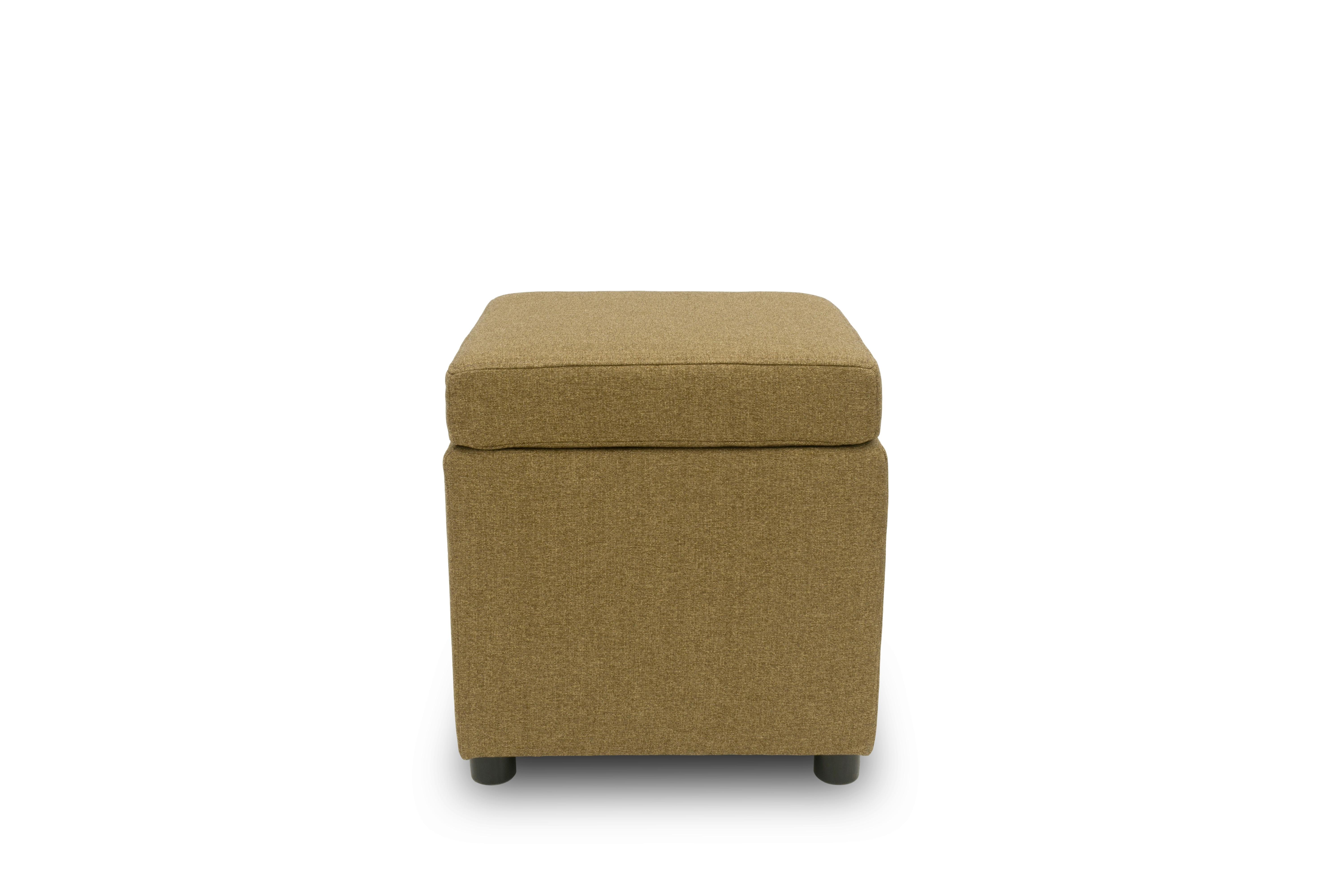 HOCKER LOOKS III - Messingfarben/Schwarz, Design, Textil (45/47/45cm) - LOOKS by W.Joop