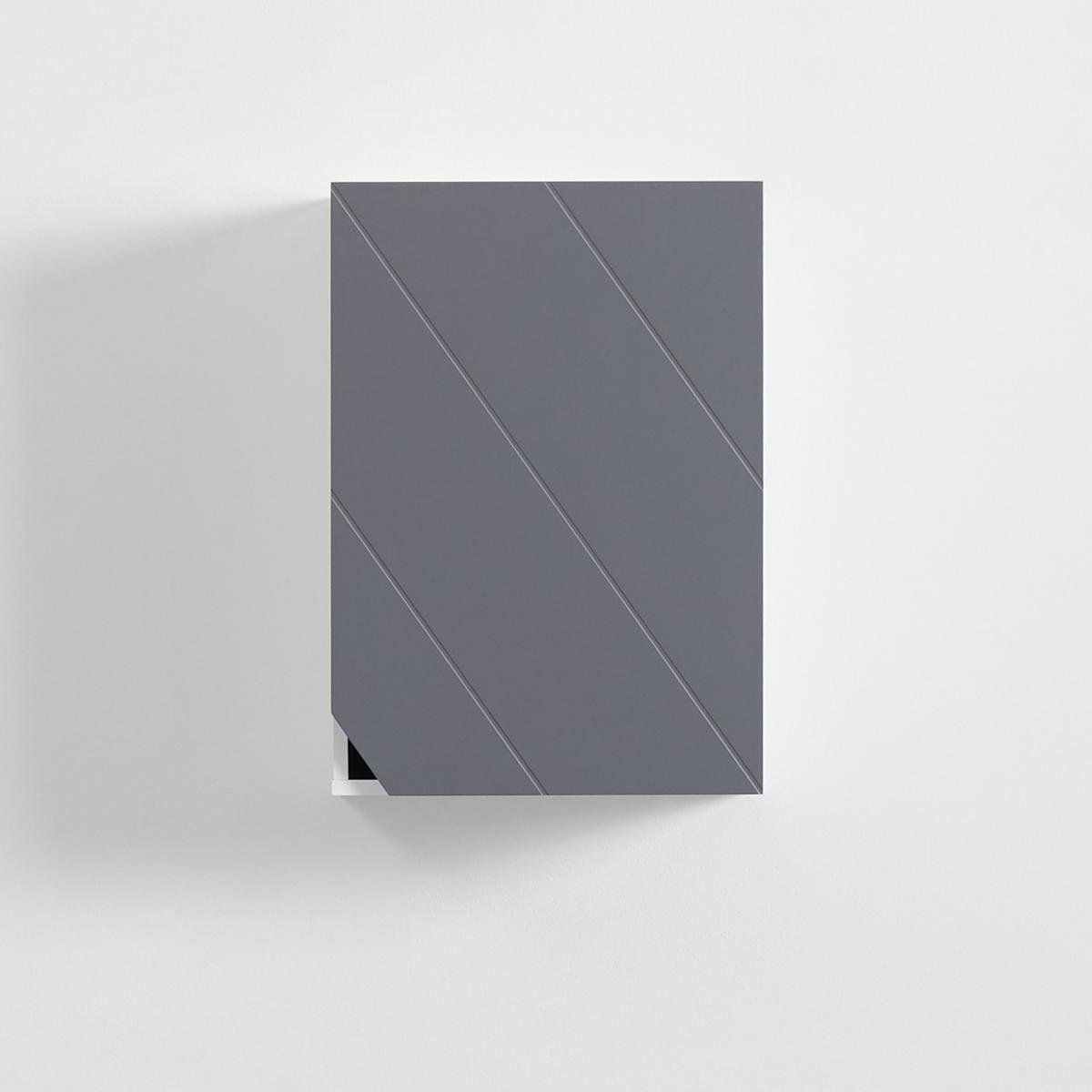 Závesná skrinka ROCCO - sivá/biela, Modern, drevo (42,6/60/20cm) - Bessagi Home