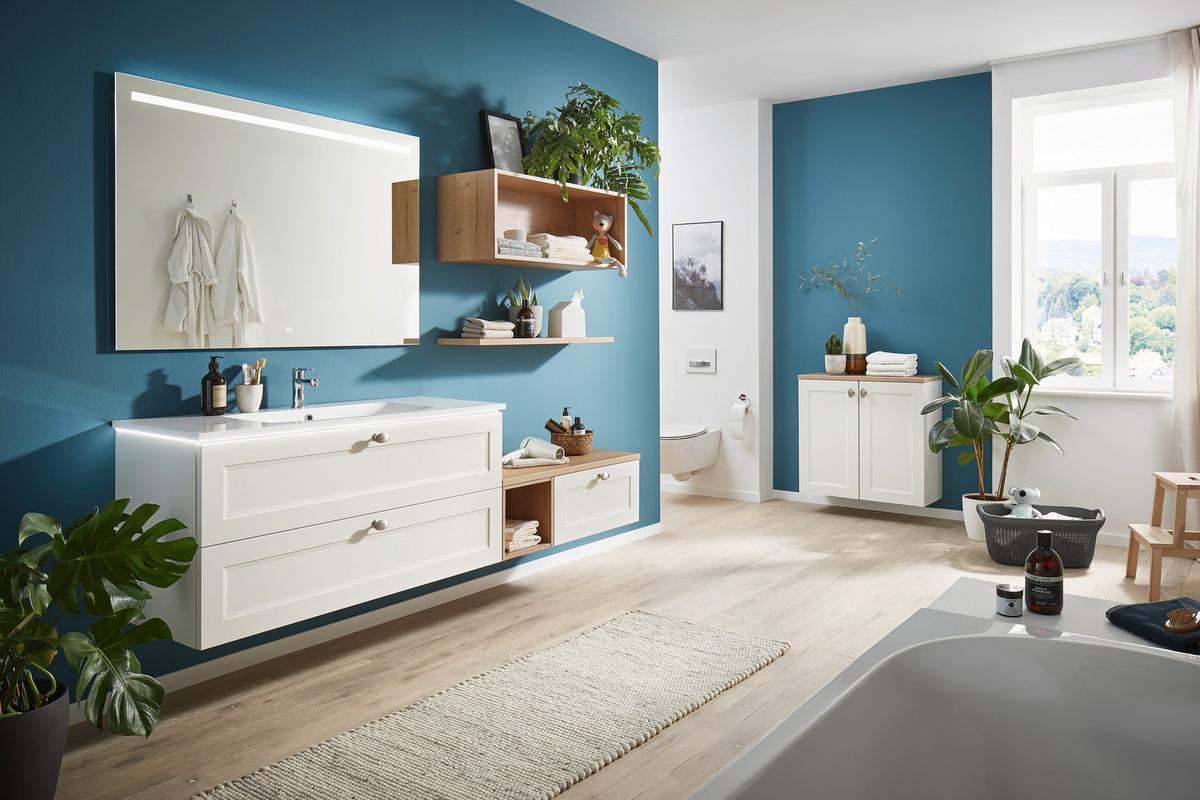 TV-Element Las Vegas Weiß B: 160 cm - Sandfarben/Weiß, MODERN, Holzwerkstoff (160/36/37cm) - Vertico