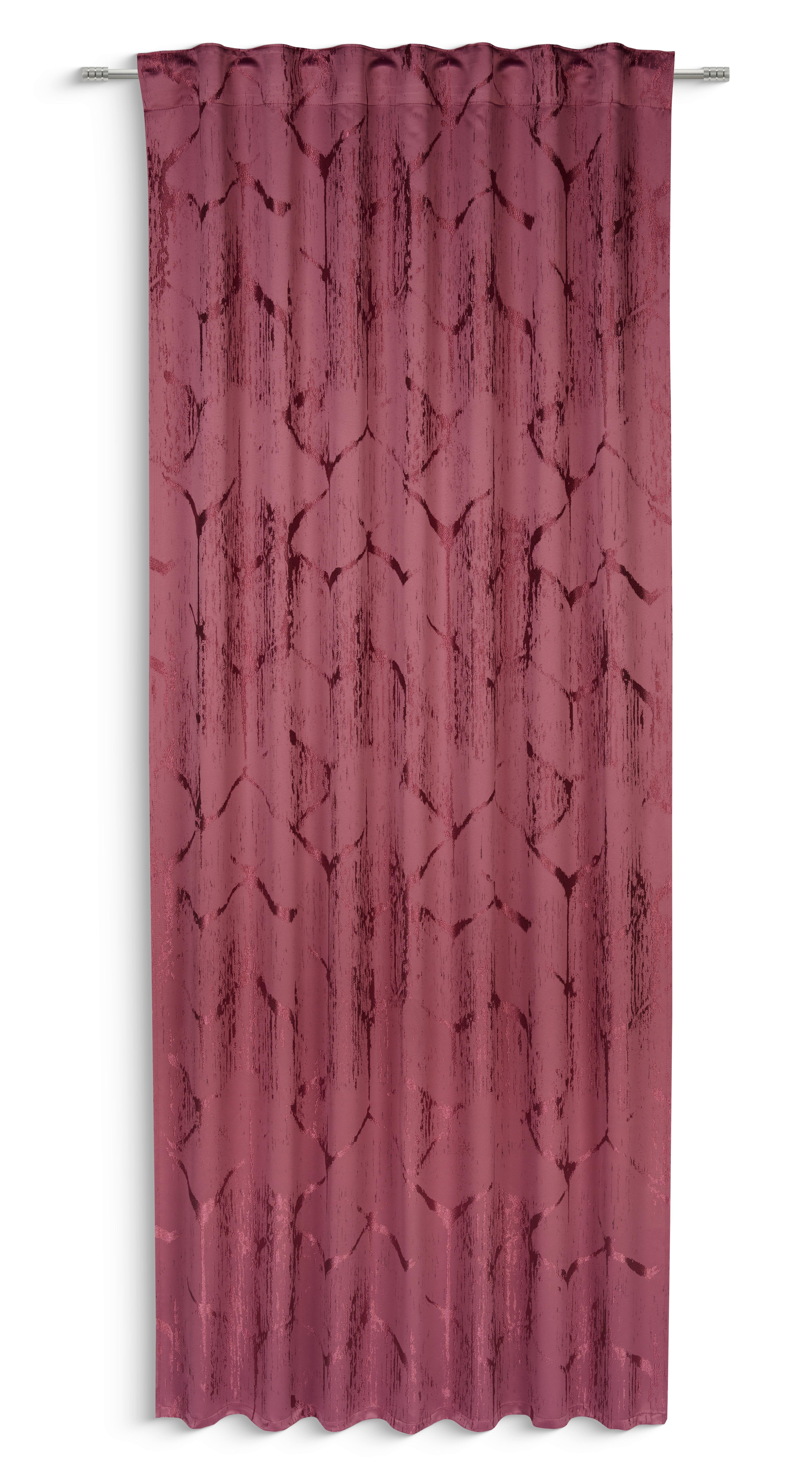 Fertigvorhang Becky - Pflaume, MODERN, Textil (140/245cm) - Luca Bessoni