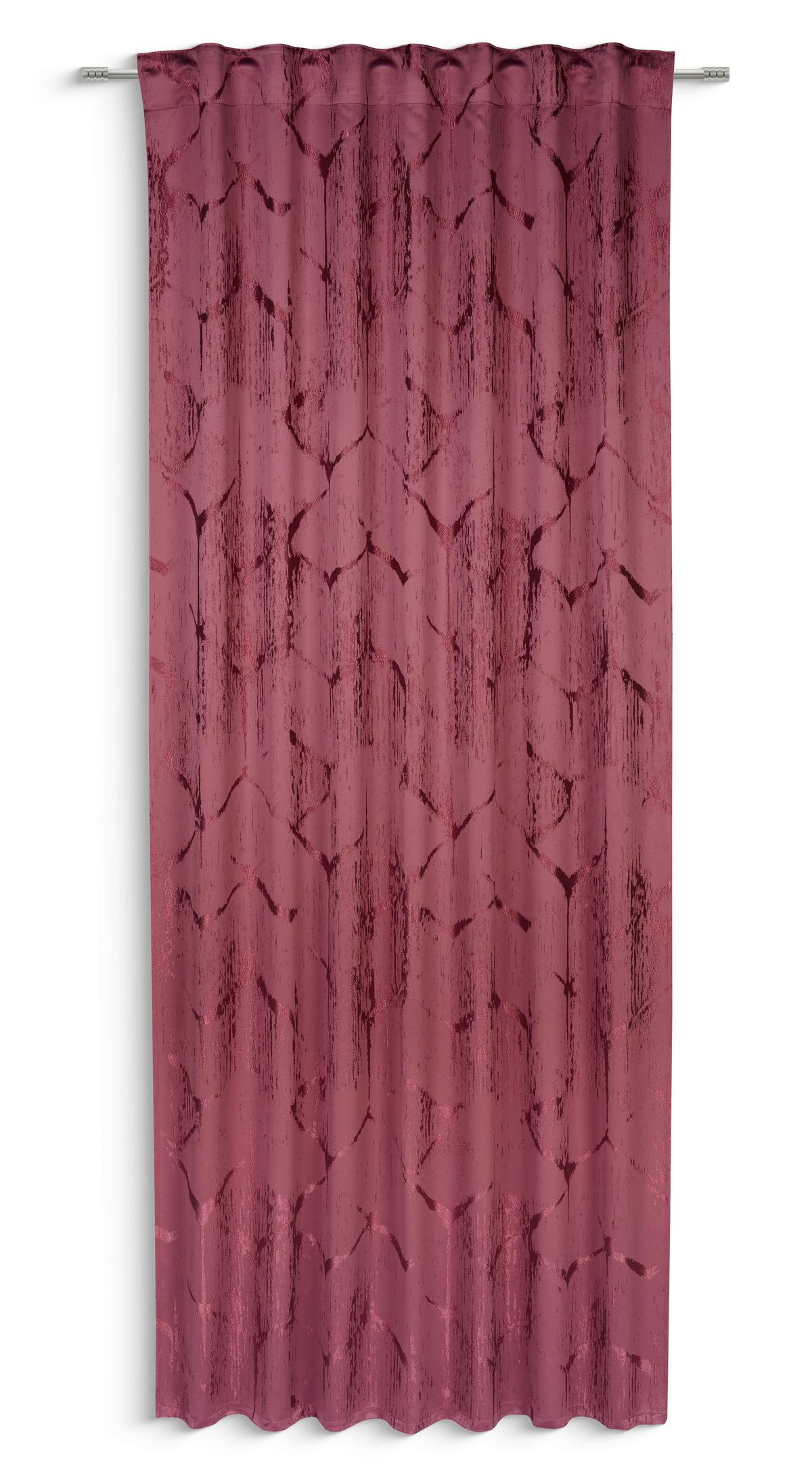 Fertigvorhang Becky - Pflaume, MODERN, Textil (140/245cm) - Luca Bessoni