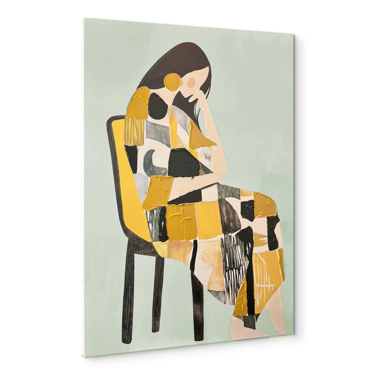 OBRAZ NA PLÁTNE PENELOPE - viacfarebná, Basics, drevo/textil (70/100cm)