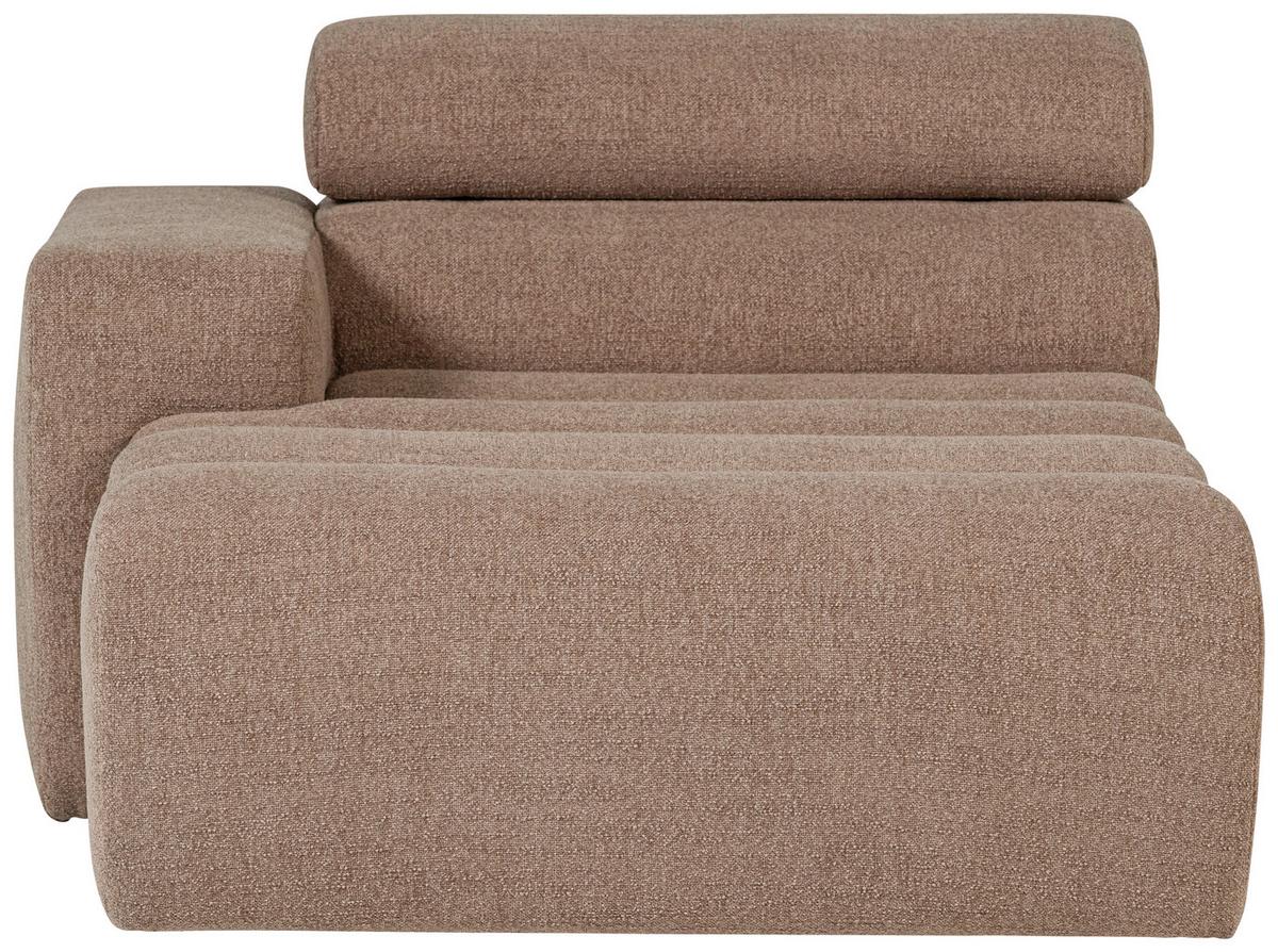 Sofaelement Novi Taupe B: 109cm - Taupe/Schwarz, Design, Textil (109/86/173cm) - Livetastic