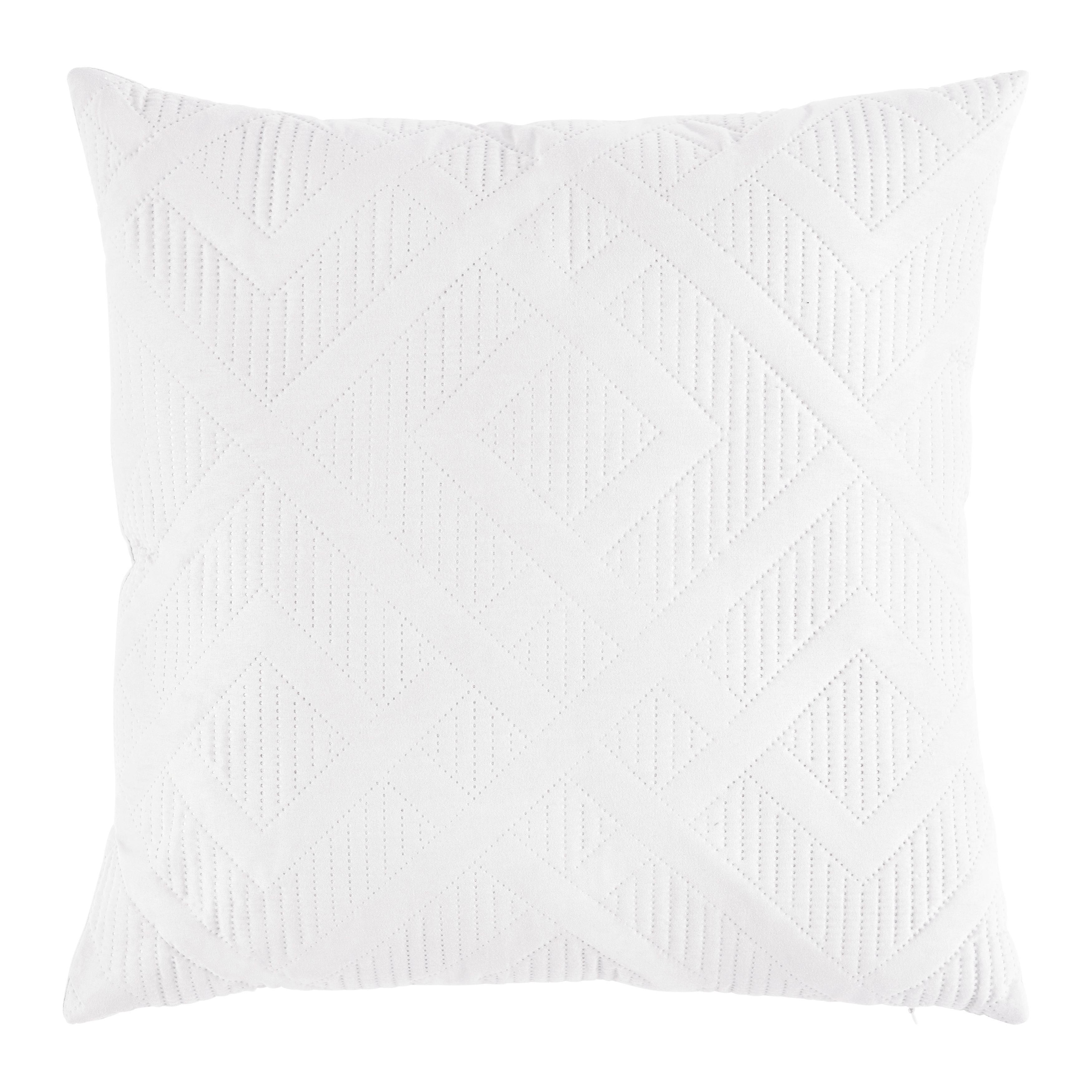 DEKORAČNÝ VANKÚŠ SELINA - biela, Konventionell, textil (45/45cm) - Mömax