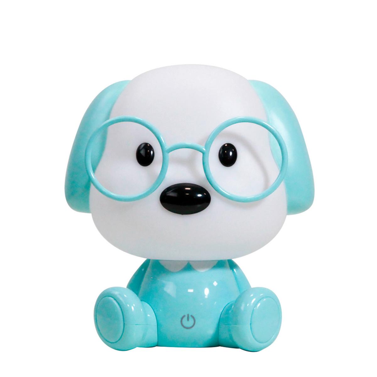 Kindertischleuchte 075/Lc - Weiß/Hellblau, Basics, Kunststoff (17/17/20cm)