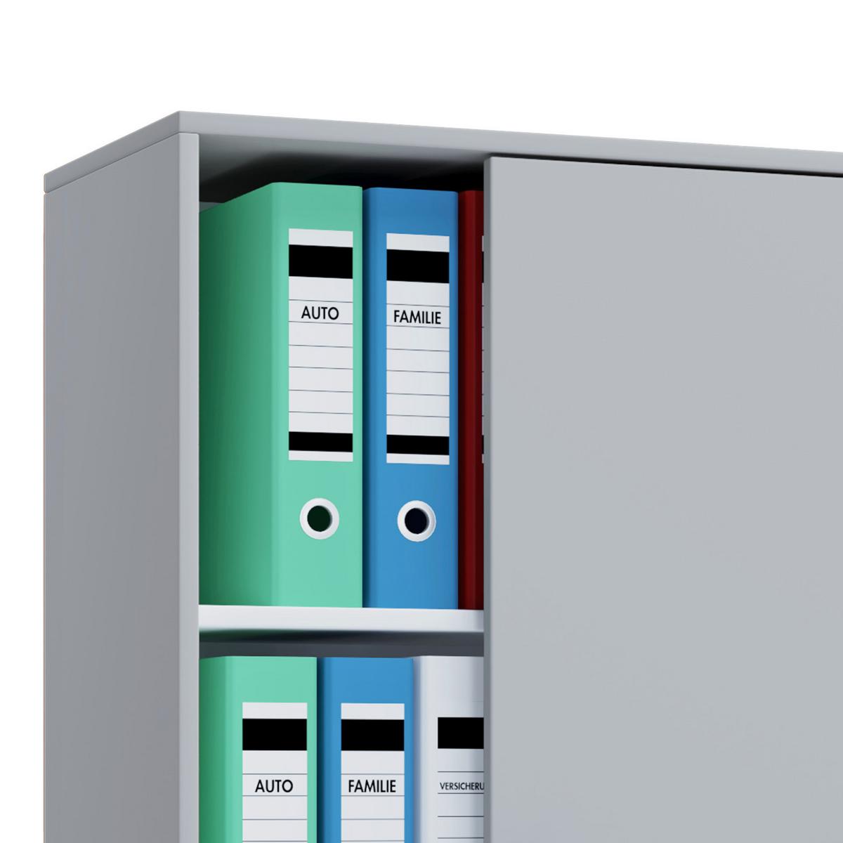 Aktenschrank versperrbar Lona XL Grau B: 70 cm - Grau, Basics, Holzwerkstoff (70/111/37cm) - MID.YOU