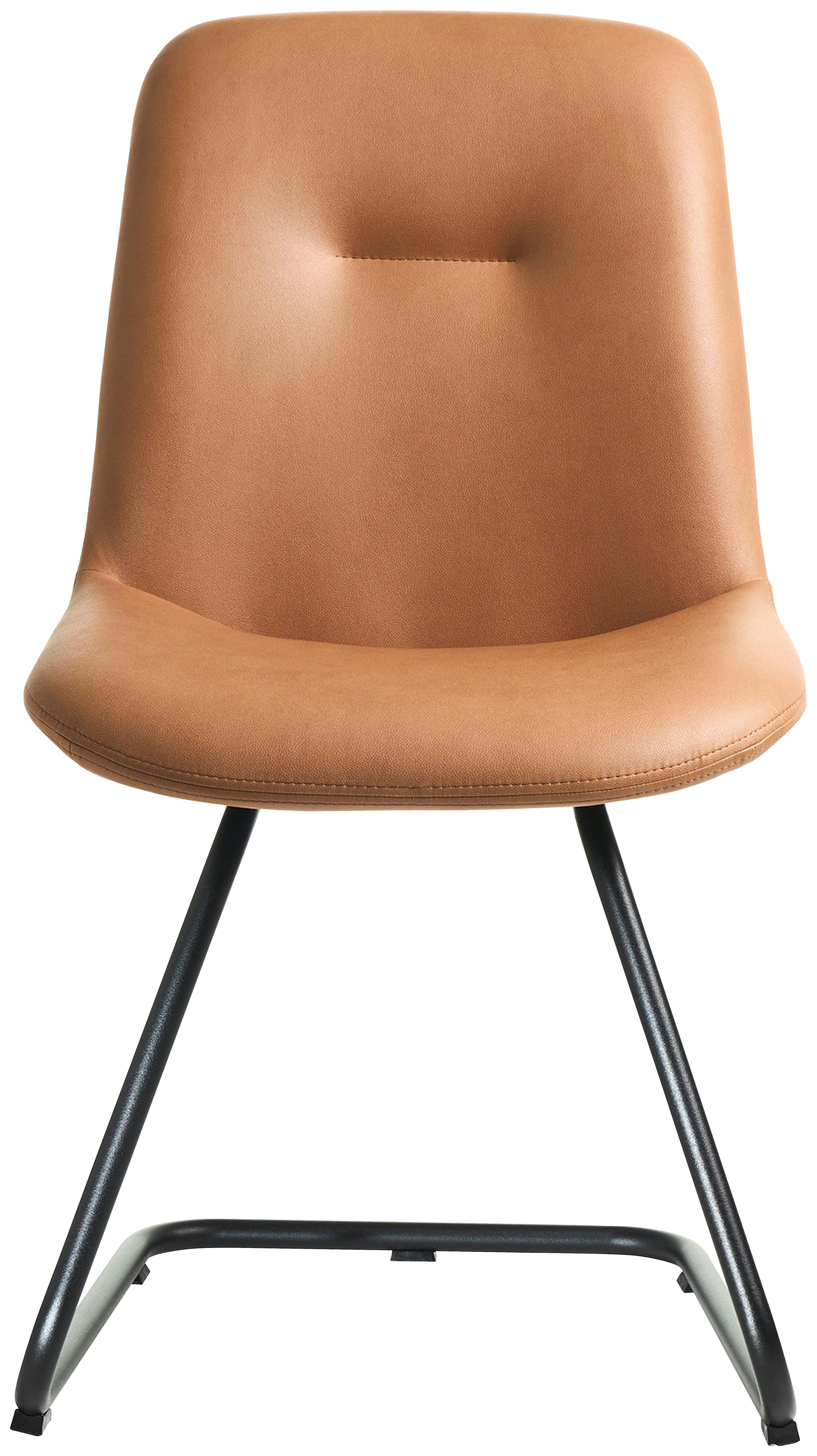 STOLIČKA SWING-CH - čierna/koňaková, Basics, kov/textil (51/89/61cm) - Celina Home