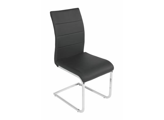 Stolička Carola - čierna/chrómová, Moderný, kov/textil (44/97/59cm) Stolička Carola - čierna/chrómová, Moderný, kov/textil (44/97/59cm)