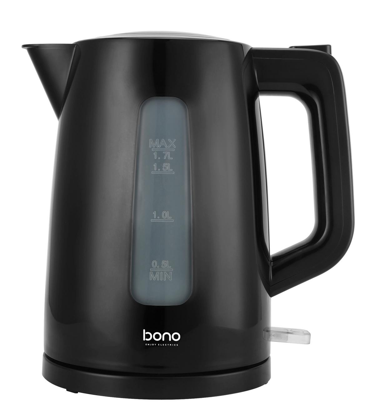 Wasserkocher Josko - Schwarz, Basics, Kunststoff (22,7/15,8/23,4cm) - Bono