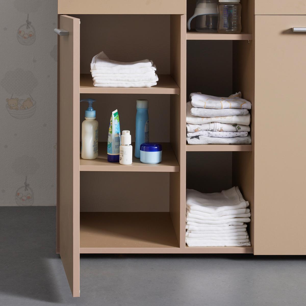 Pokoj pro miminko JULY - krémová/béžová, Moderní, kompozitní dřevo (311/190/144cm) - Bessagi Kids