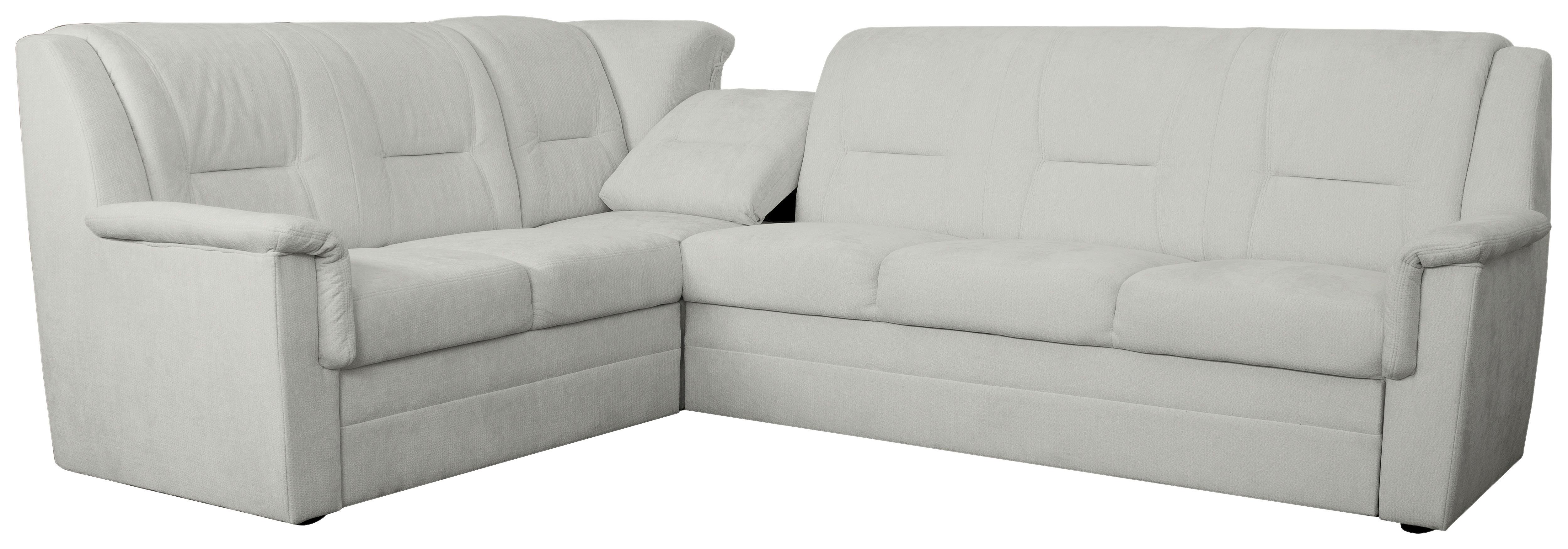 ECKSCHLAFSOFA Rafael, Hellgrau S: 279x224cm - Beige/Hellgrau, Trend, Textil (279/224cm)