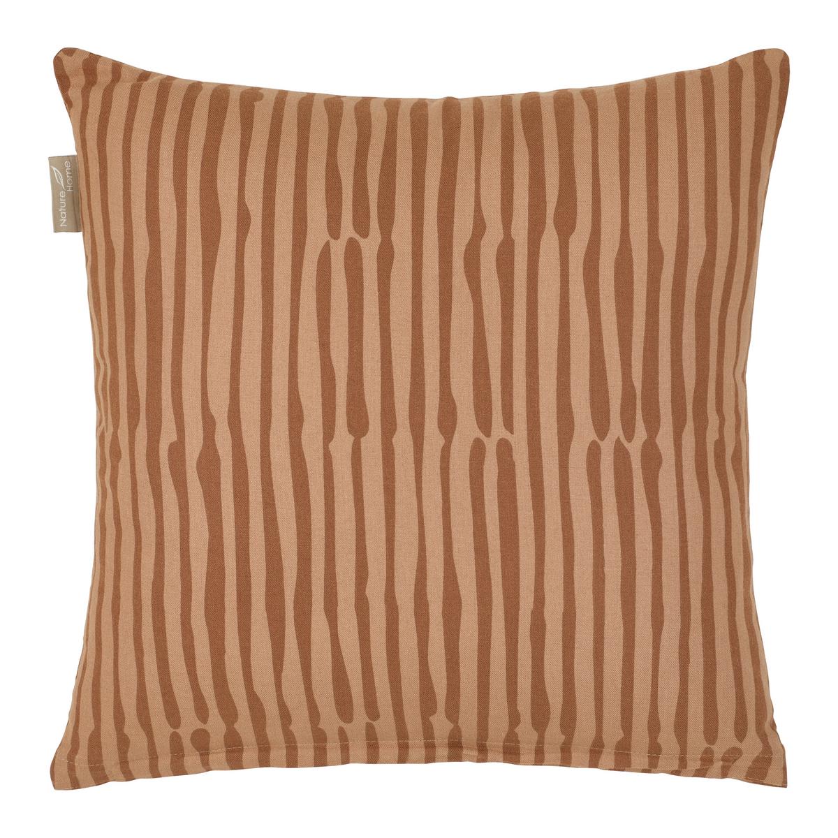 DEKORAČNÝ VANKÚŠ NATURE HOME WENDE - hnedá, textil (45/45cm) - Mömax