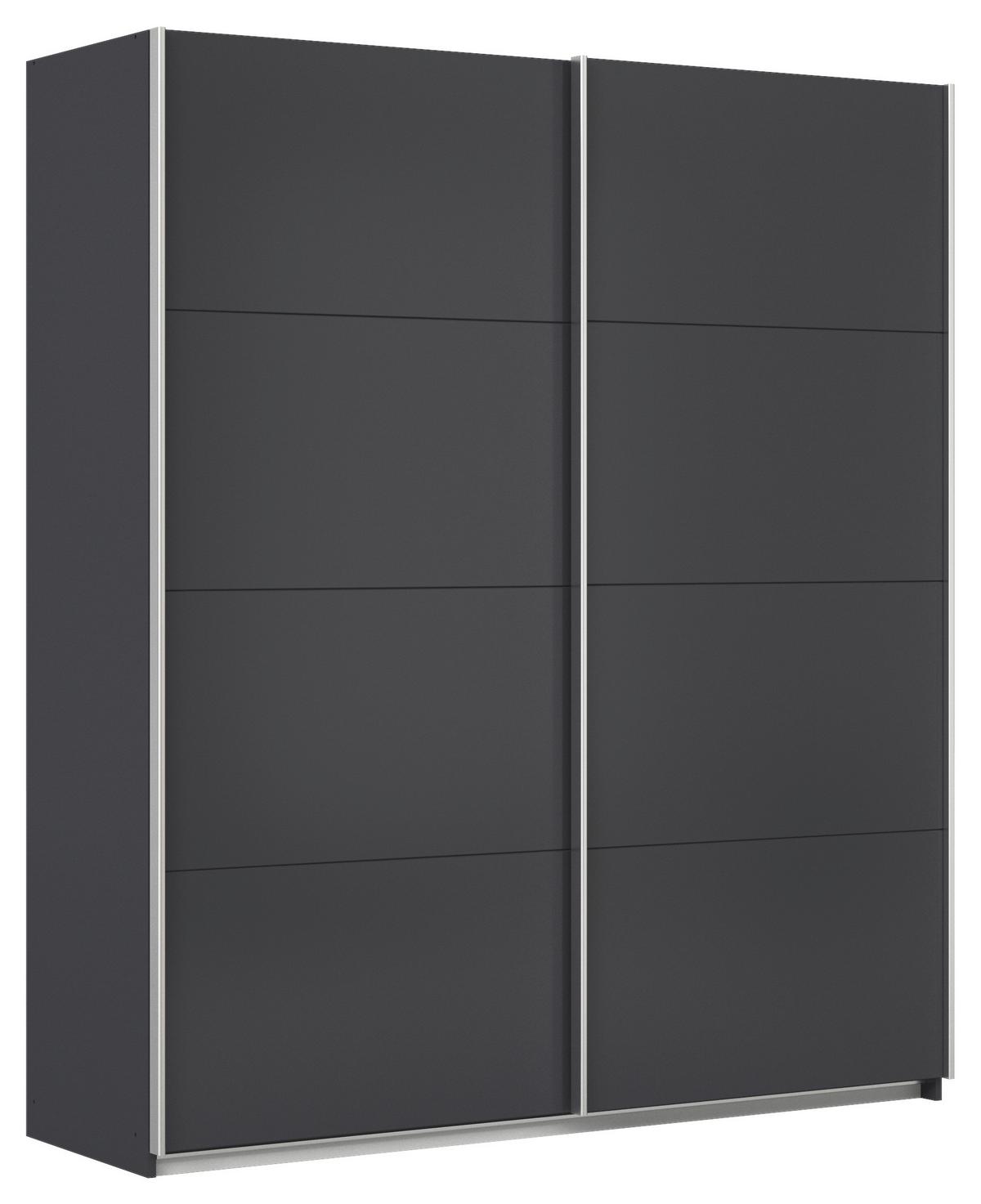Schwebetürenschrank Feldkirch 181 Normalhöhe - Anthrazit, MODERN, Holzwerkstoff (181/210/62cm)