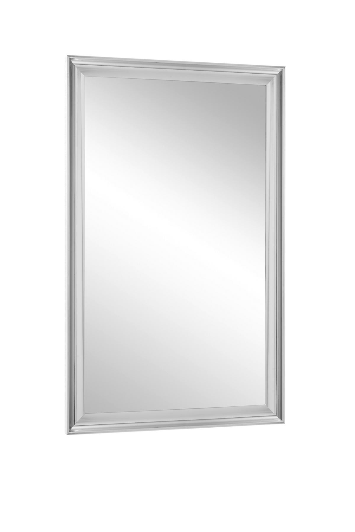 Spiegel Yorn Silberfarben BxH: 92x56 cm - Silberfarben, MODERN, Glas/Holzwerkstoff (92/56cm)