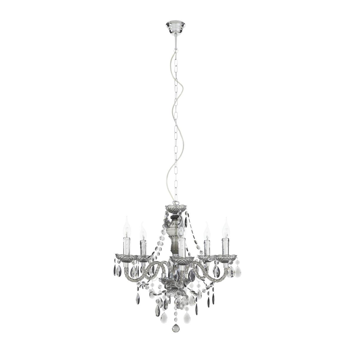 Svítidlo závěsné Isabella 149cm, 40 Watt - čiré/barvy chromu, Romantický / Rustikální, kov/plast (51/149cm) - Mömax