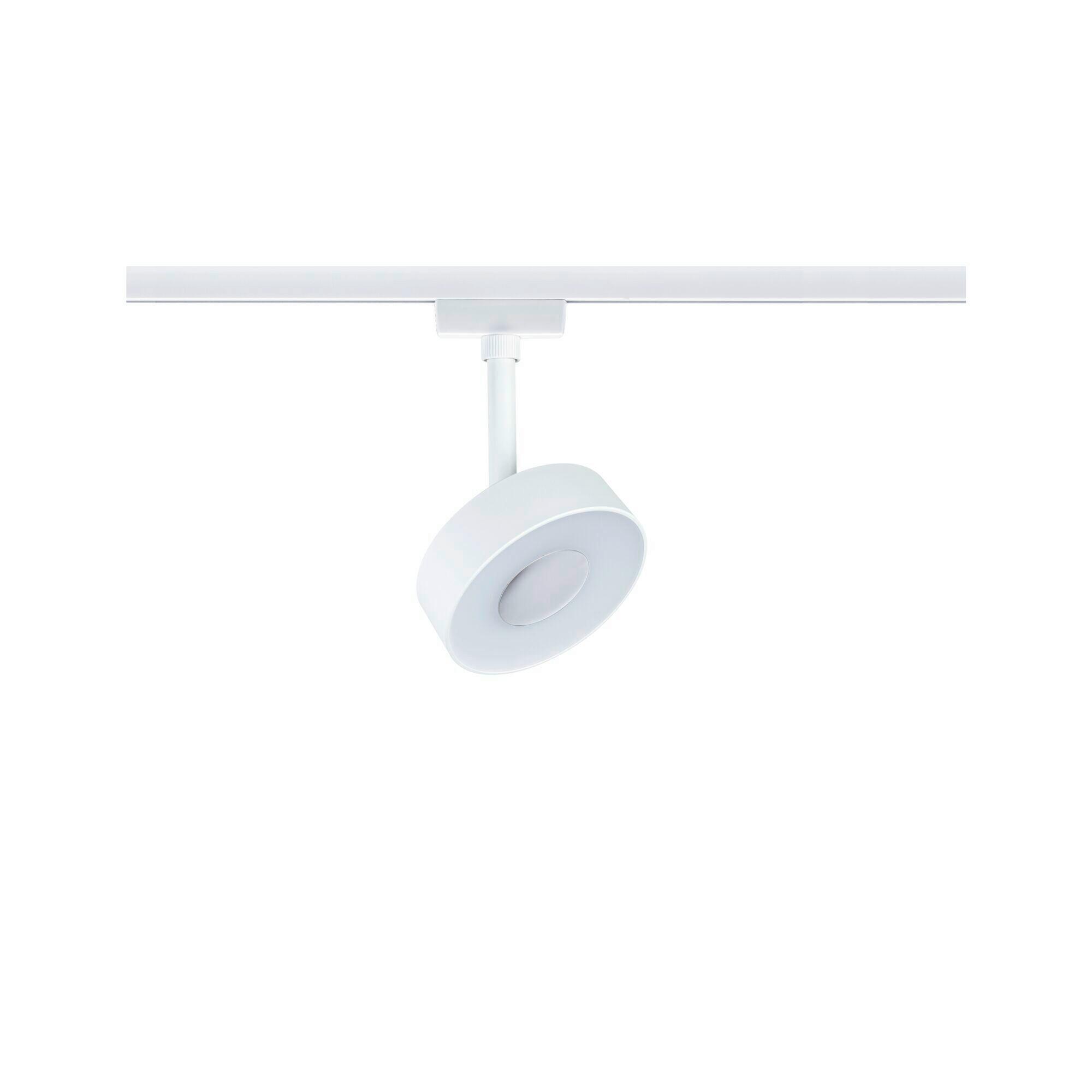 SCHIENENSYSTEM-STRAHLER Urail Spot Circle Weiß D: 10cm - Weiß, Basics, Metall (10/14.7cm) - Paulmann