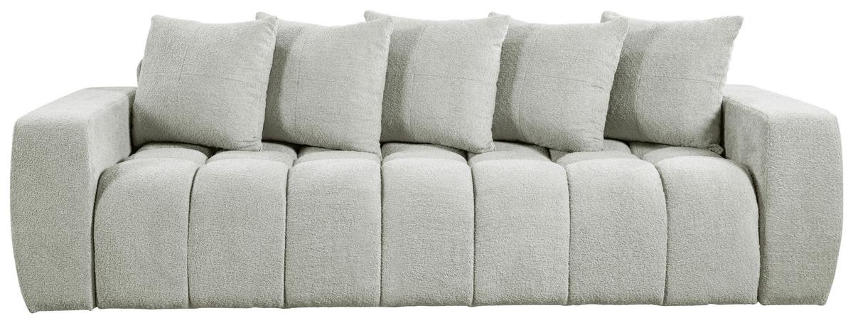 Schlafsofa Cloud Weiß B: 250 Cm - Creme/Schwarz, Basics, Textil (250/86/140cm) - Livetastic