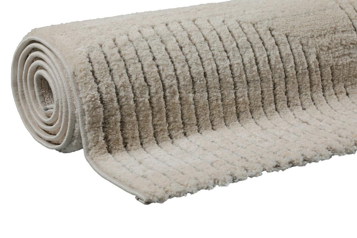 Webteppich Mats Olsson Creme, Beige 160x230 Cm - Beige/Creme, Design, Textil (160/230cm) - WECON HOME