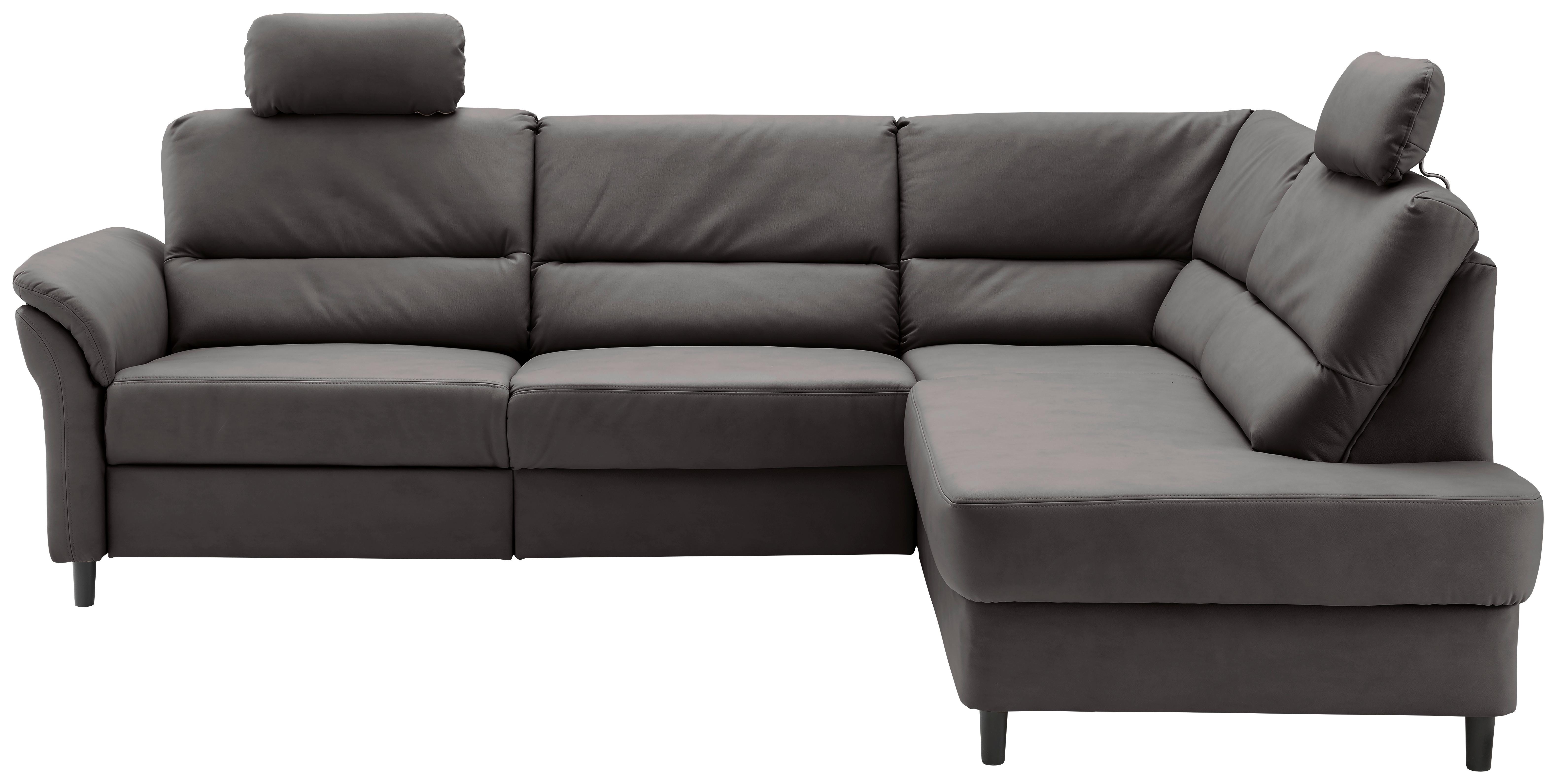 Ecksofa Cavoli Anthrazit S: 266x190 cm - Anthrazit/Schwarz, MODERN, Textil (266/190cm) - Livetastic
