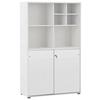 Aktenschrank Set U1000r+u1000st+regal - Weiß, MODERN, Holzwerkstoff (100,1/167,2/41cm) - MID.YOU