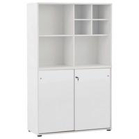 Aktenschrank Set U1000r+u1000st+regal - Weiß, MODERN, Holzwerkstoff (100,1/167,2/41cm) - MID.YOU